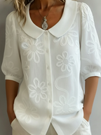 Romane - Top met natuurlijke bloemenprint dames