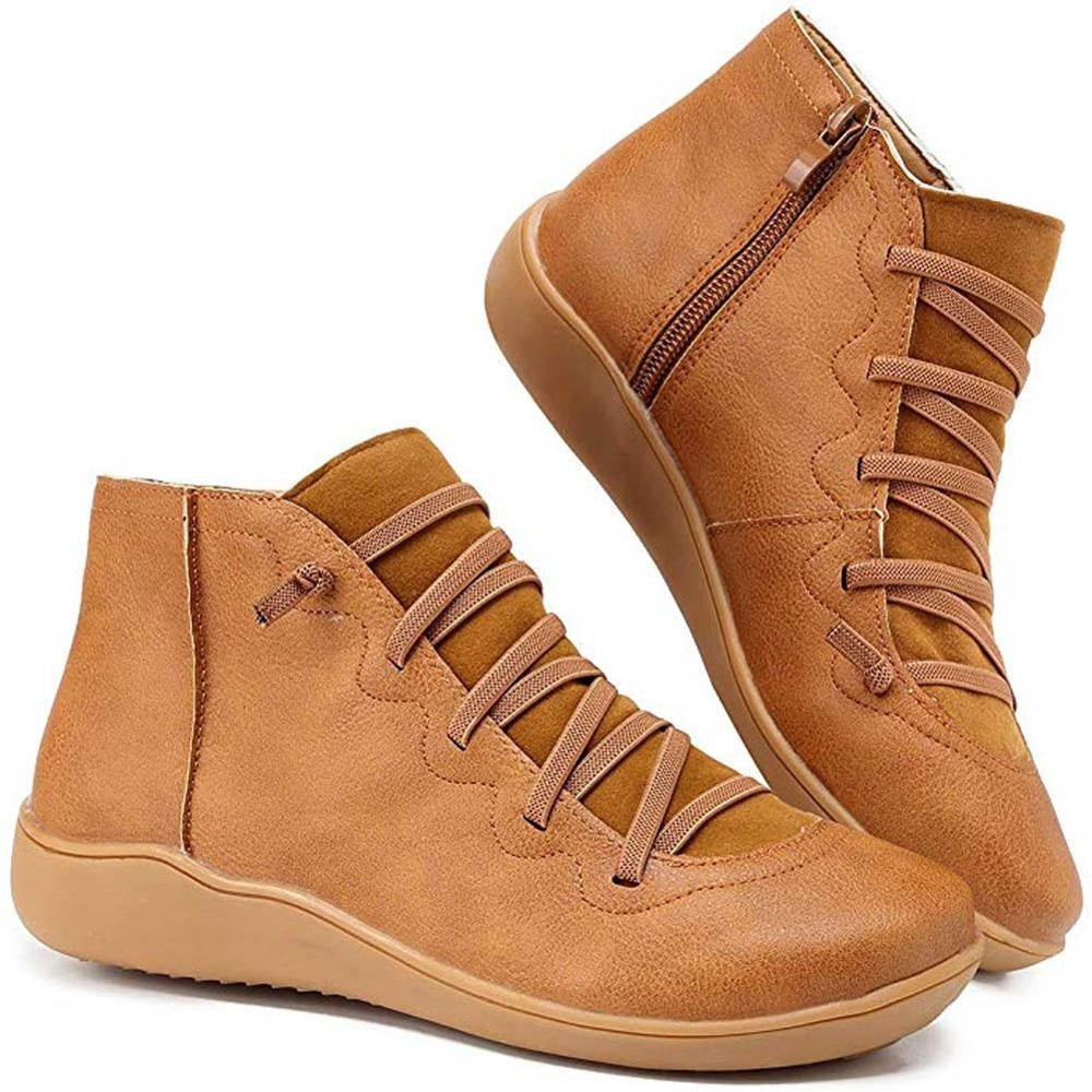 Enkelboots dames met comfortzool, suede-look en zijrits 1