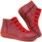 Enkelboots dames met comfortzool, suede-look en zijrits 2