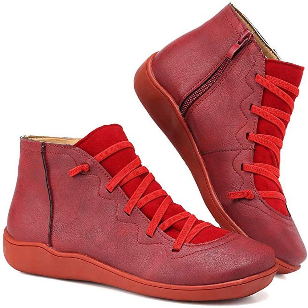 Enkelboots dames met comfortzool, suede-look en zijrits 2