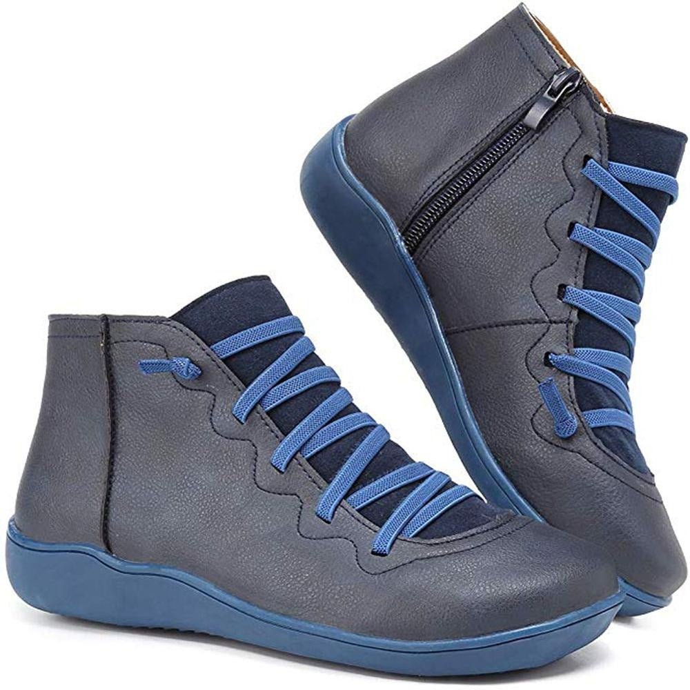 Enkelboots dames met comfortzool, suede-look en zijrits 5