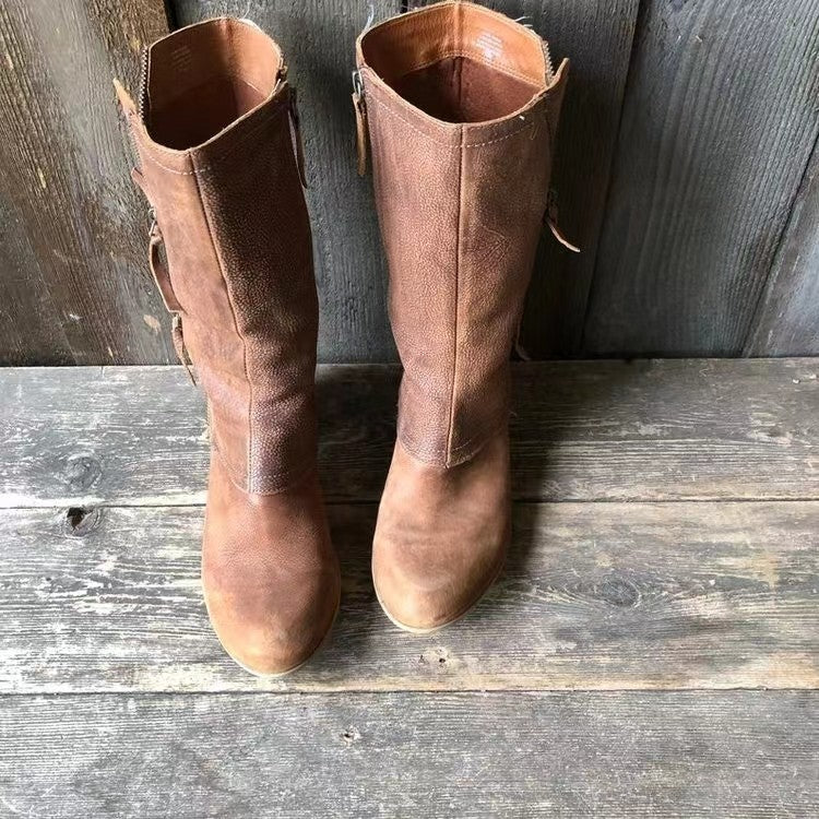 Enkellaarzen dames met blokhak, herfst 2