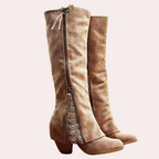 Enkellaarzen dames met hak, elegant 2