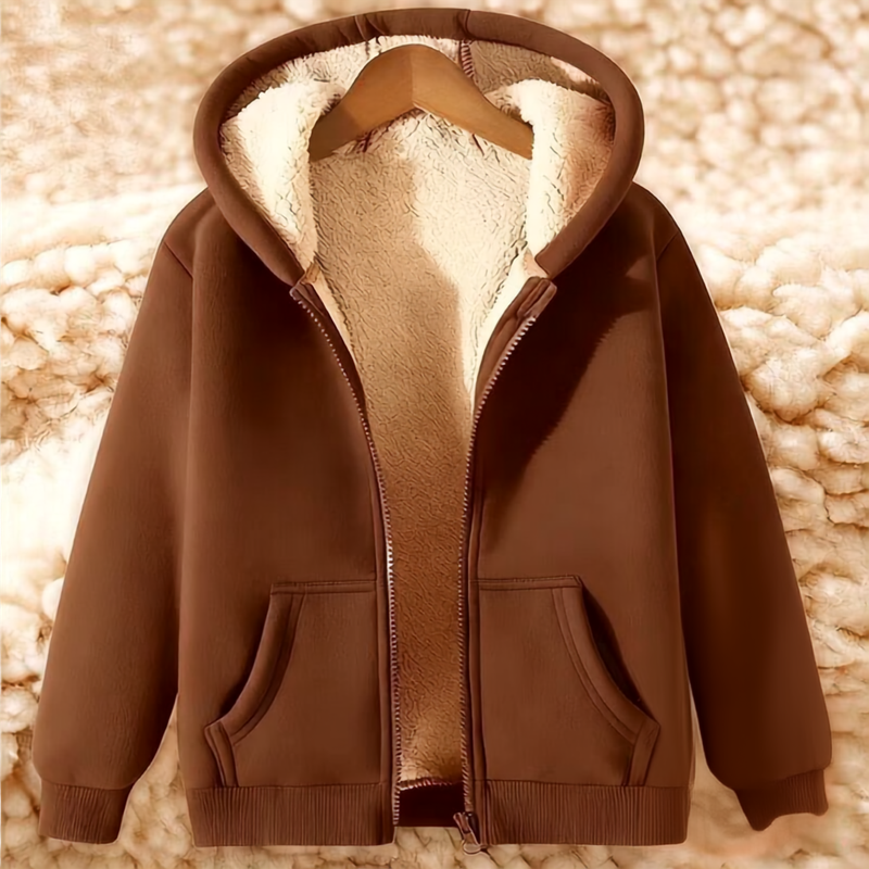Fleece hoodie heren met rits en capuchon 11