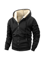 Fleece hoodie heren met rits en capuchon 5