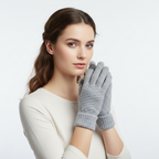 Gebreide handschoenen dames met touchscreen en voering 2