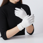 Gebreide handschoenen dames met touchscreen en voering 4
