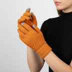 Gebreide handschoenen dames met touchscreen en voering 8
