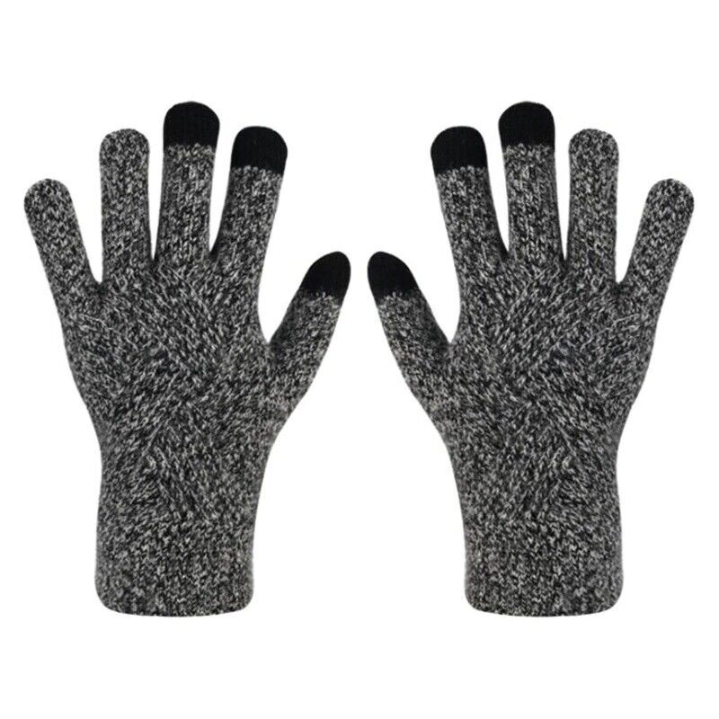 Gebreide handschoenen dames van wol en katoen 10