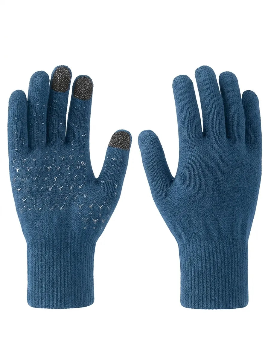 Gebreide handschoenen met touchscreen en antislip grip 5
