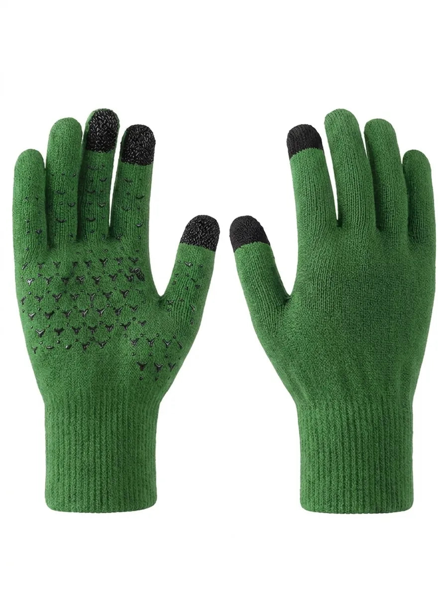 Gebreide handschoenen met touchscreen en antislip grip 6