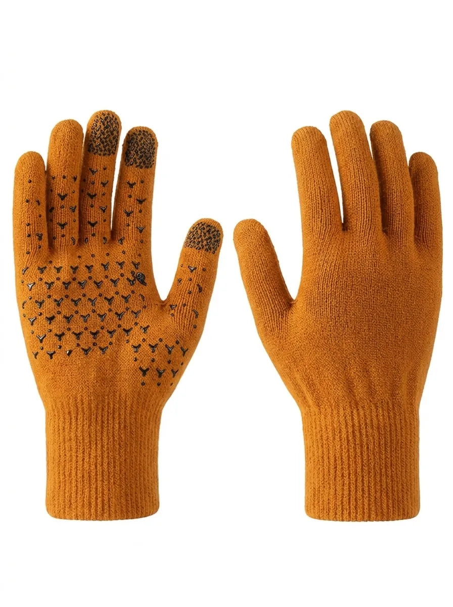 Gebreide handschoenen met touchscreen en antislip grip 7