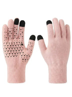 Gebreide handschoenen met touchscreen en antislip grip 8
