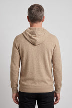 Gebreide hoodie heren met capuchon en trekkoord 3