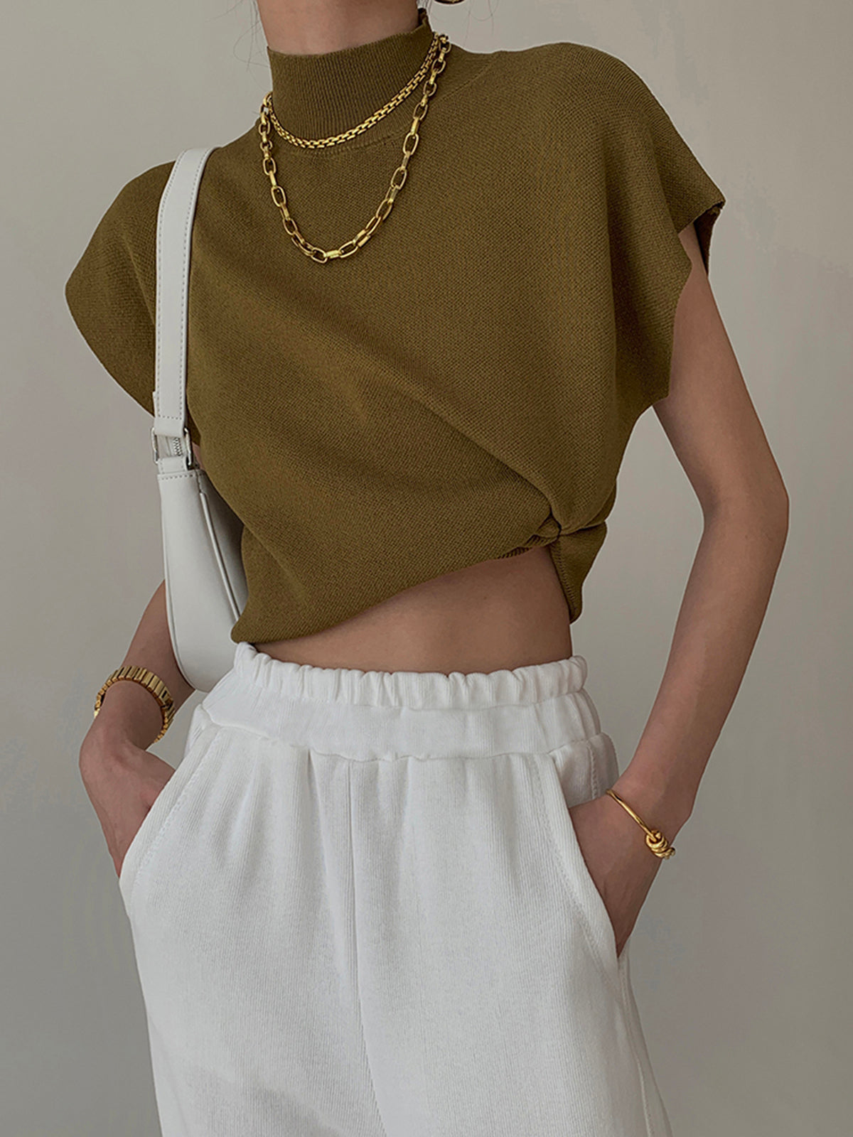 Gebreide trui dames effen voor een casual look 3