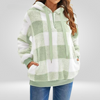Geruite gevoerde hoodie dames met capuchon 4