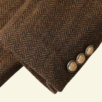 Getailleerd tweed jasje dames met dubbele rij knopen en ceintuur 5