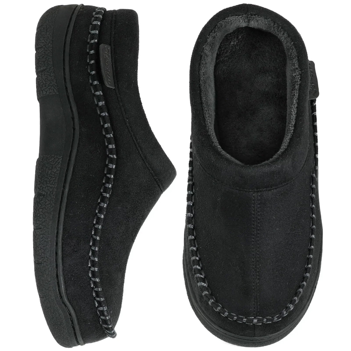 Gevoerde heren pantoffels met antislipzool en enkelhoogte 5
