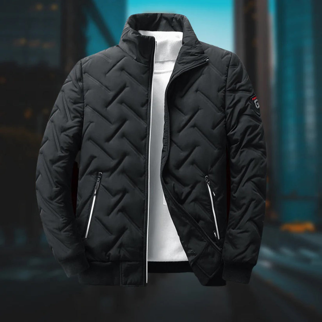 Gewatteerd herenjack casual en modieus 3