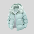 Gewatteerde winterjas heren met capuchon en warme voering 3