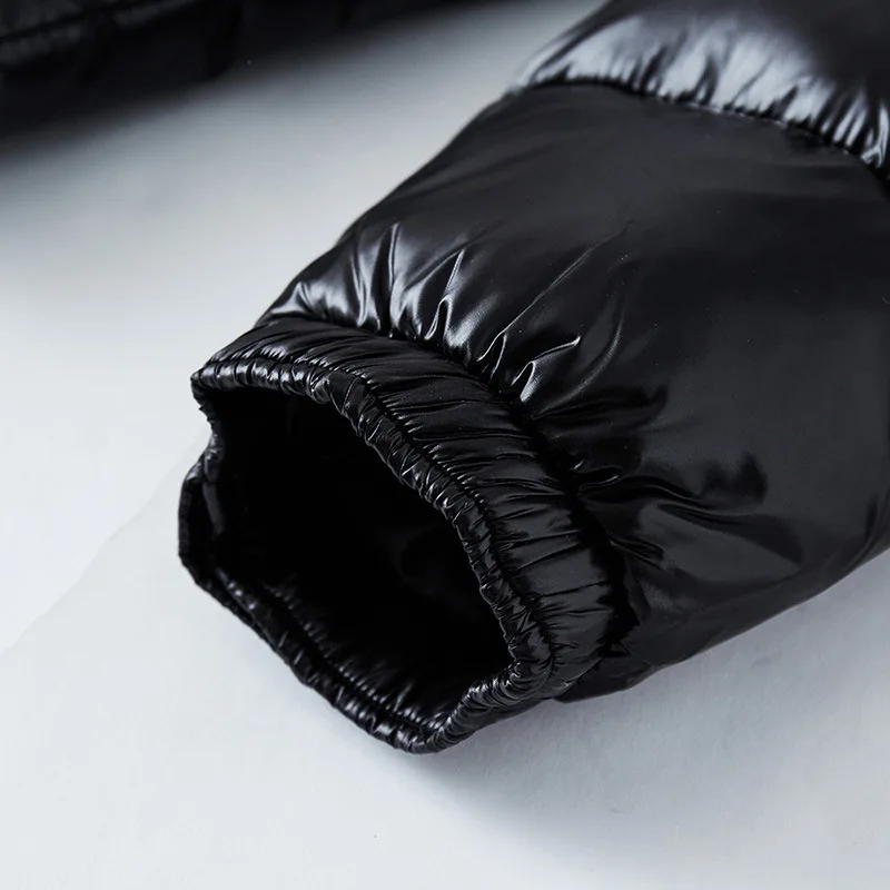 Glanzend pufferjack heren met warme isolatie 5