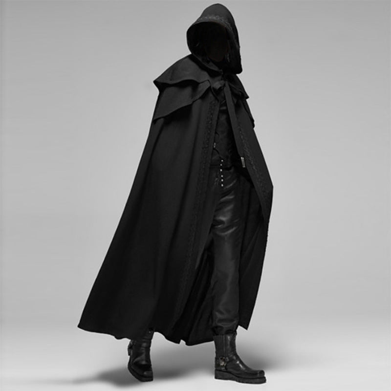 Gotische cape met capuchon halloween kostuum 1