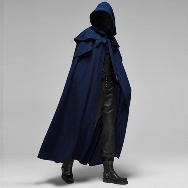 Gotische cape met capuchon halloween kostuum 3