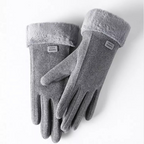 Handschoenen dames met touchscreen en imitatiebont 3