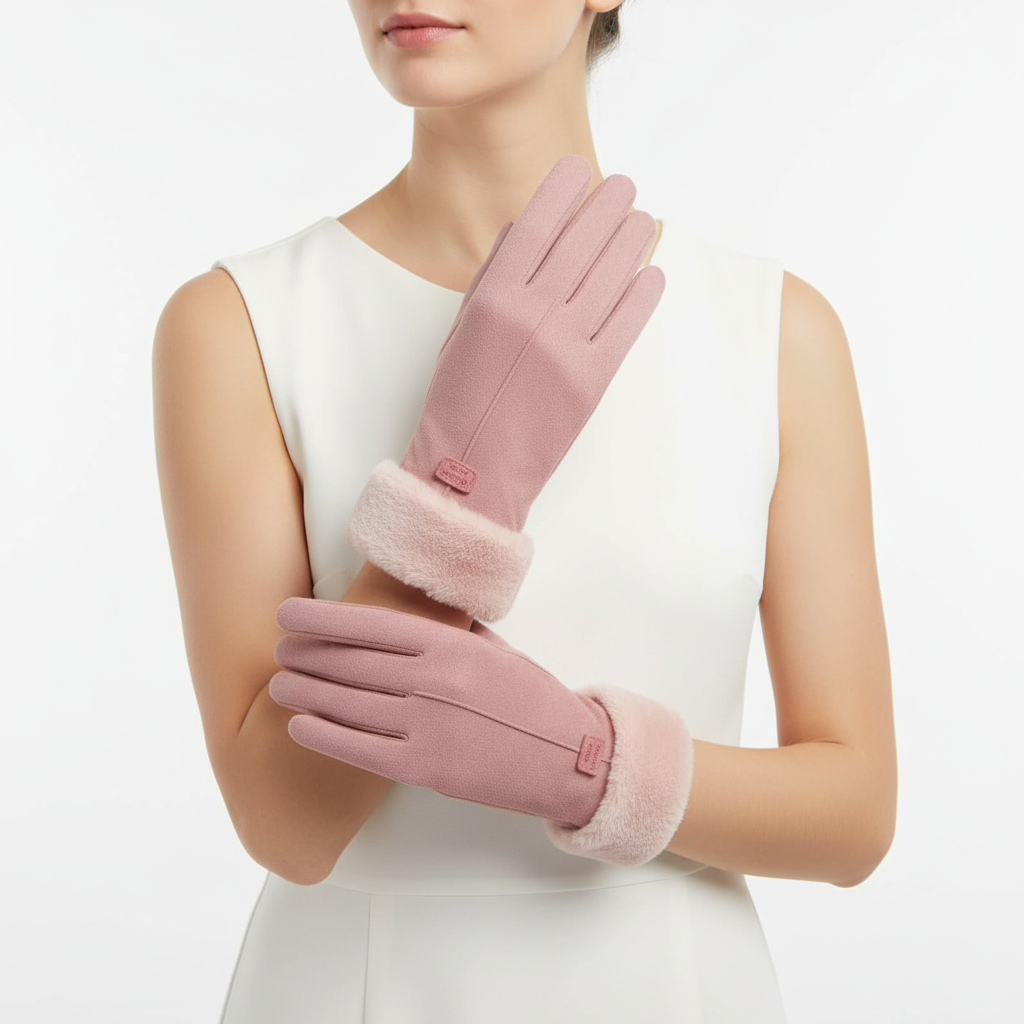 Handschoenen dames met touchscreen en zachte voering 4