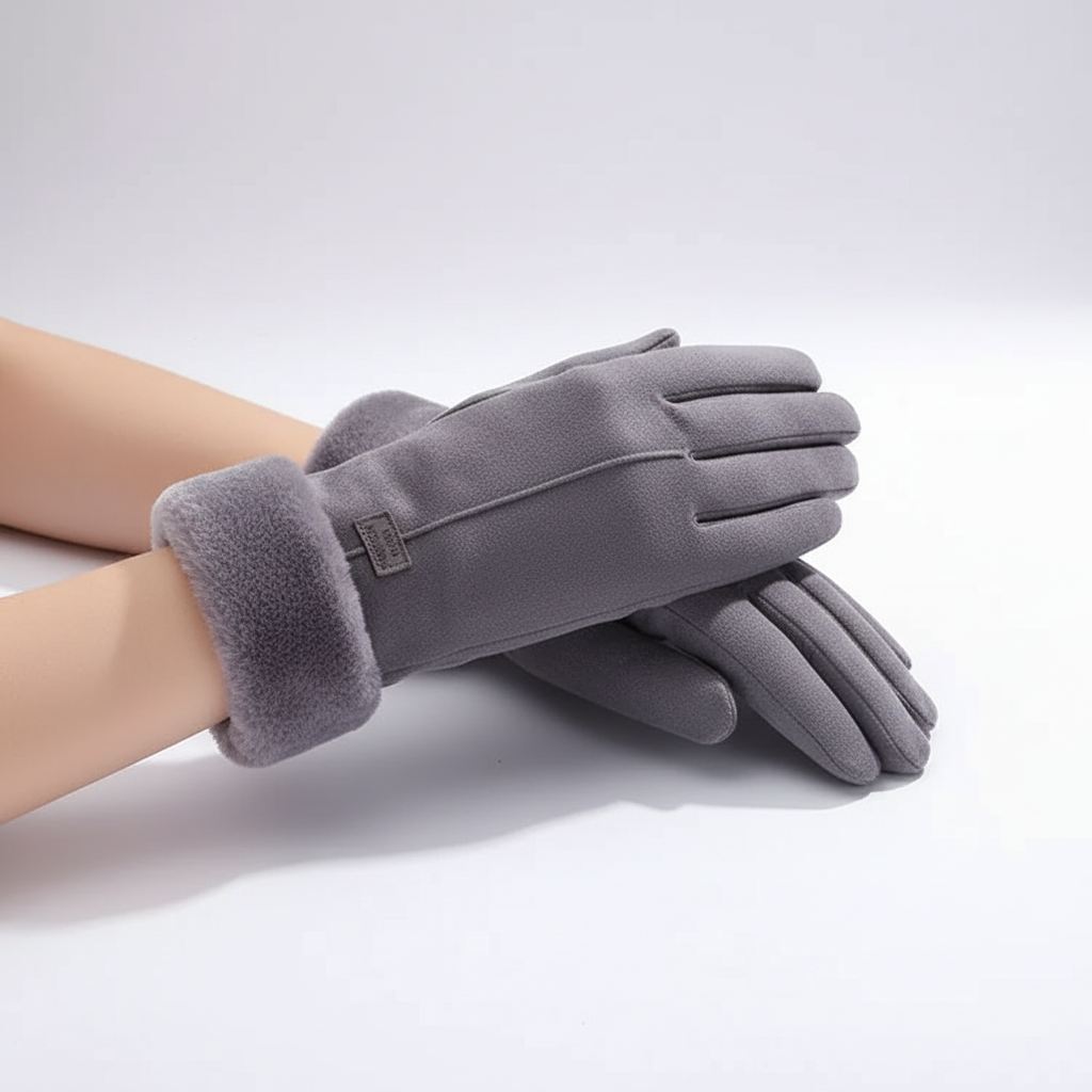 Handschoenen dames met touchscreen en zachte voering 5