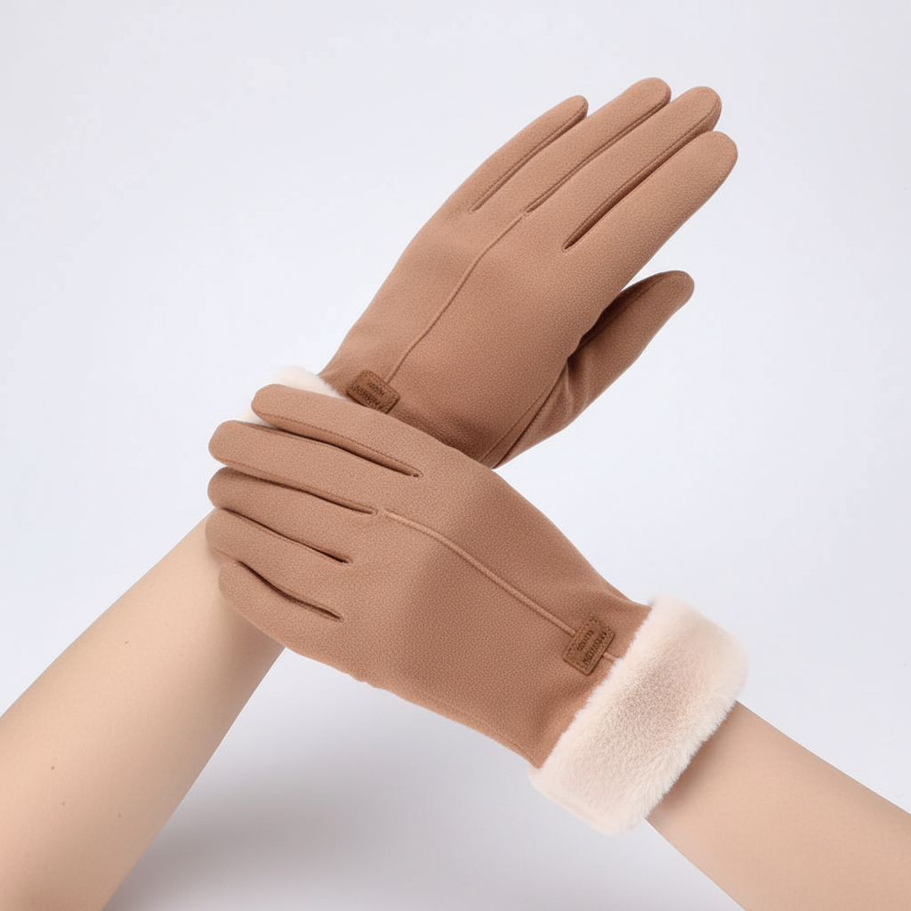 Handschoenen dames met touchscreen en zachte voering 7