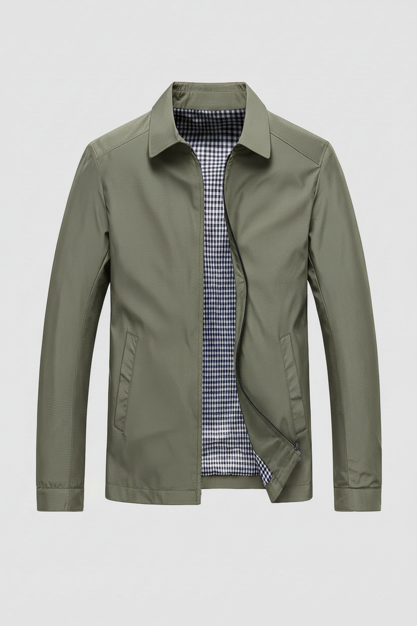 Harrington jack heren lichtgewicht met ritssluiting en kraag 3