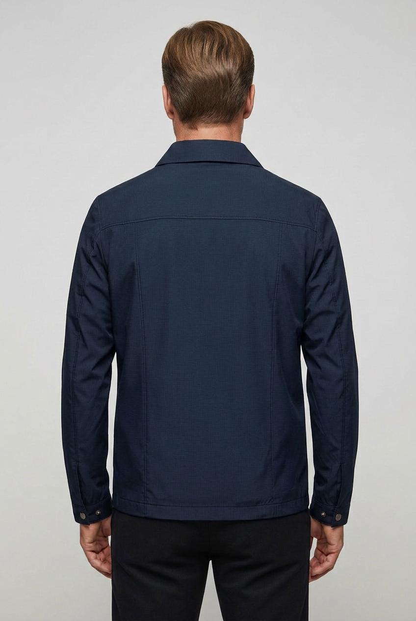 Harrington jack heren lichtgewicht met ritssluiting en kraag 5