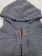 Heren hoodie met korte rits en raglanmouwen 22