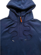 Heren hoodie met korte rits en raglanmouwen 27