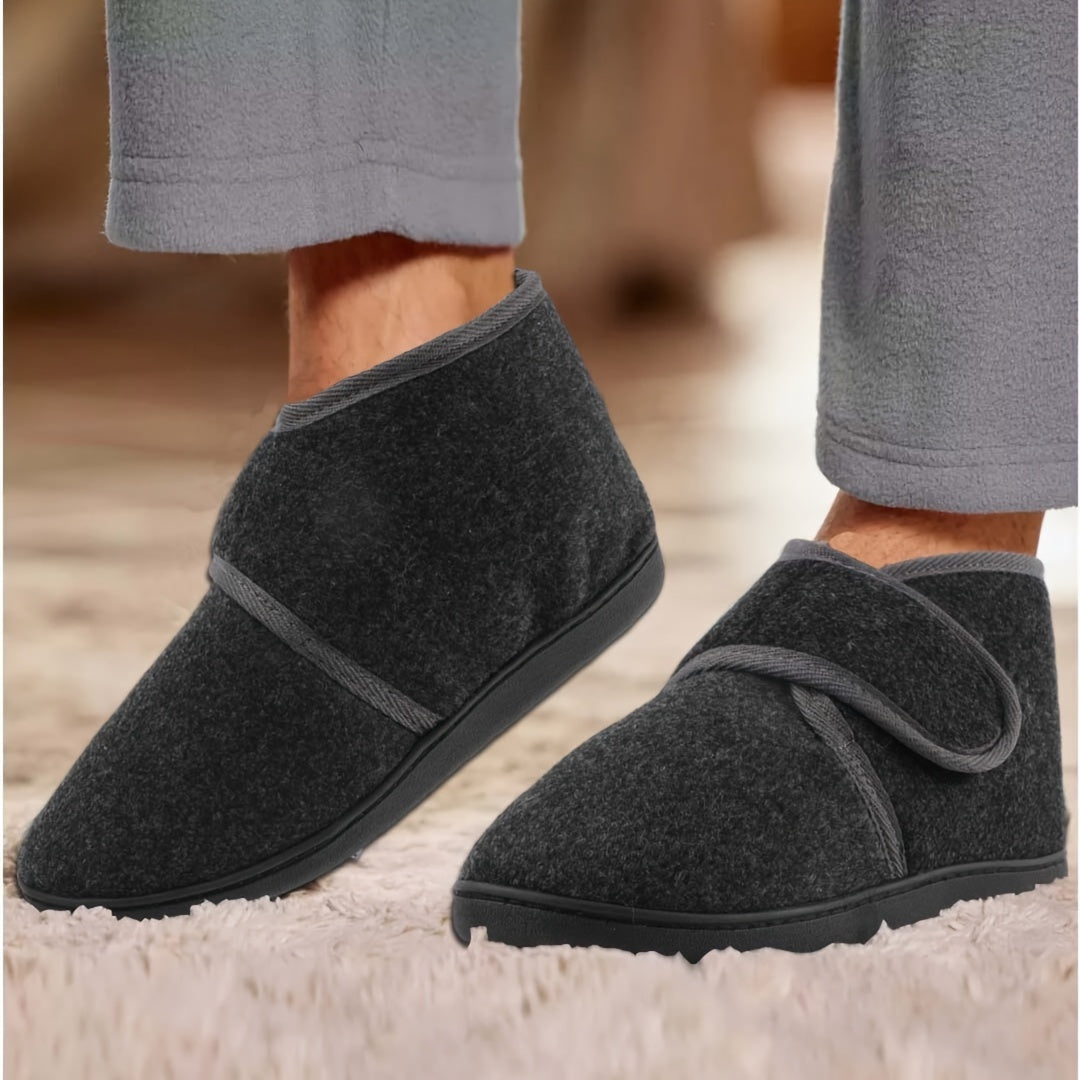 Heren pantoffels met enkelband en klittenbandsluiting 10