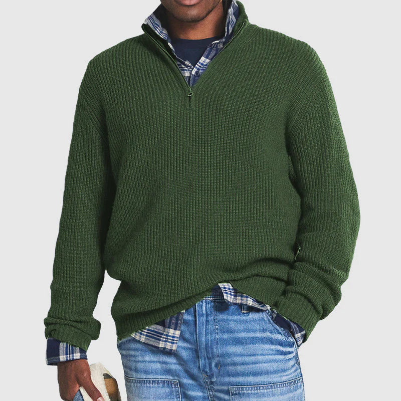 Heren trui met ronde hals regular fit 4