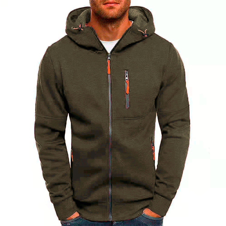 Heren vest met capuchon en warme fleecevoering 1
