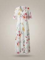 Loran - Midi jurk met bloemenprint dames