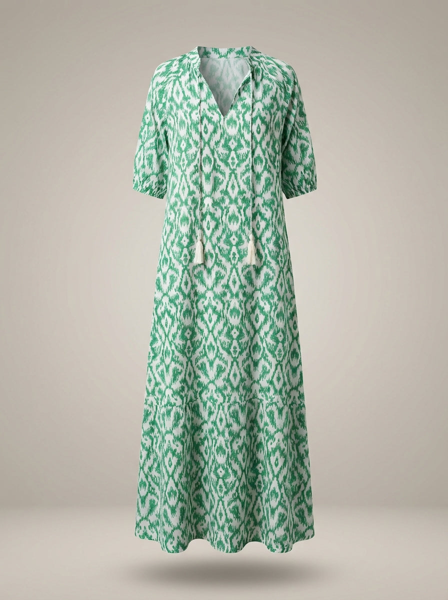 Loran - Midi jurk met bloemenprint dames