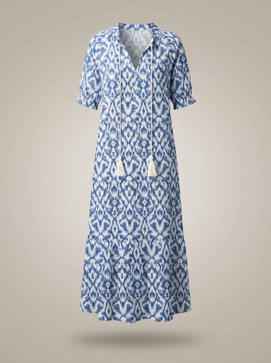 Loran - Midi jurk met bloemenprint dames