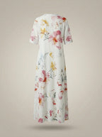 Loran - Midi jurk met bloemenprint dames