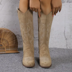 Hoge cowboy laarzen dames in klassieke westernstijl 10