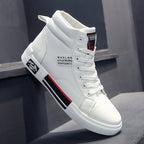 Hoge sneakers heren met veters en stevige zool 3