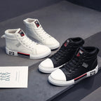 Hoge sneakers heren met veters en stevige zool 8
