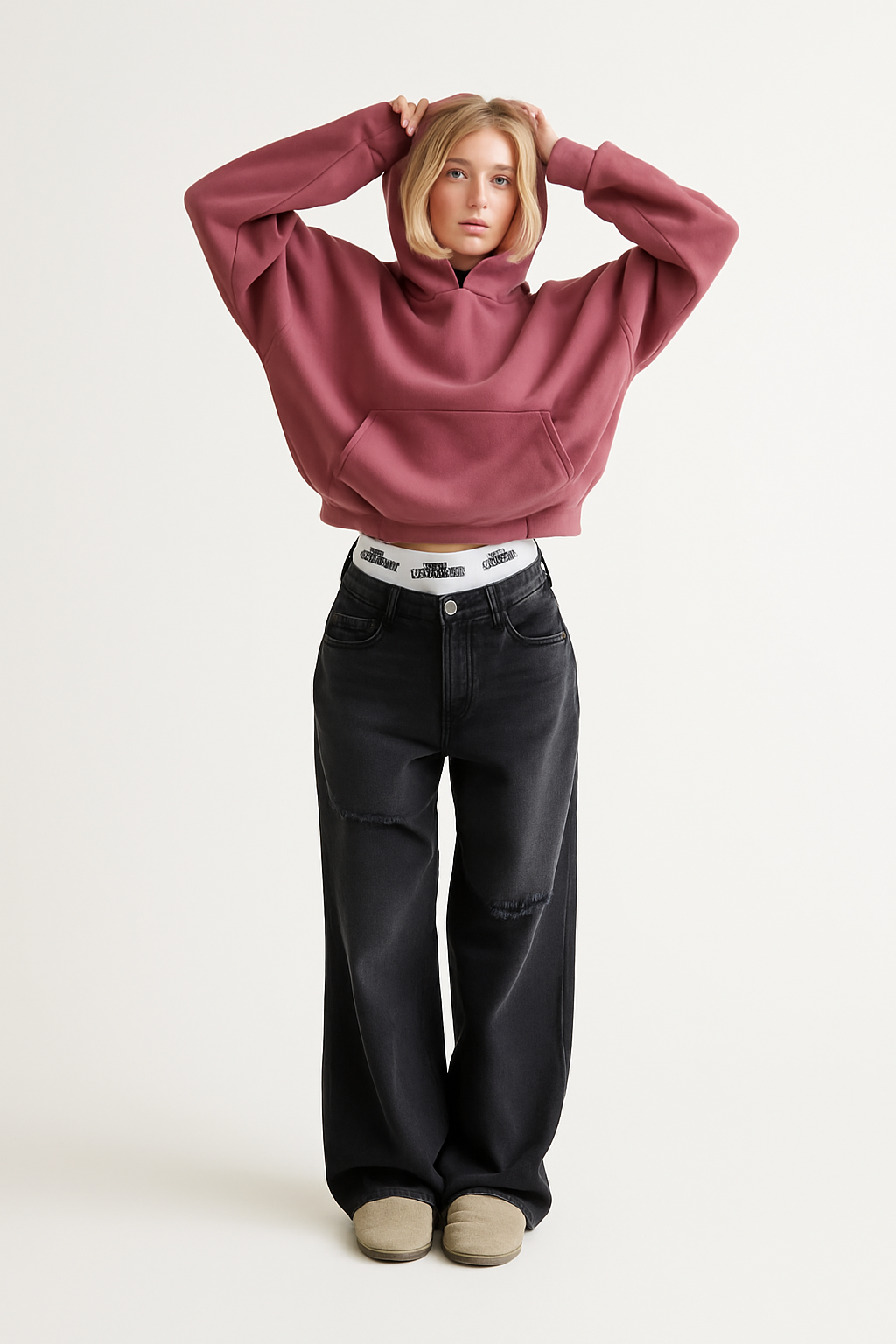Hoodie dames oversized met capuchon 8