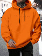 Hoodie heren met capuchon en letterprint 3
