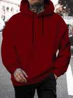 Hoodie heren met capuchon en letterprint 4