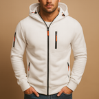 Hoodie heren met rits en verstelbare capuchon 1