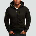 Hoodie heren met rits en verstelbare capuchon 2